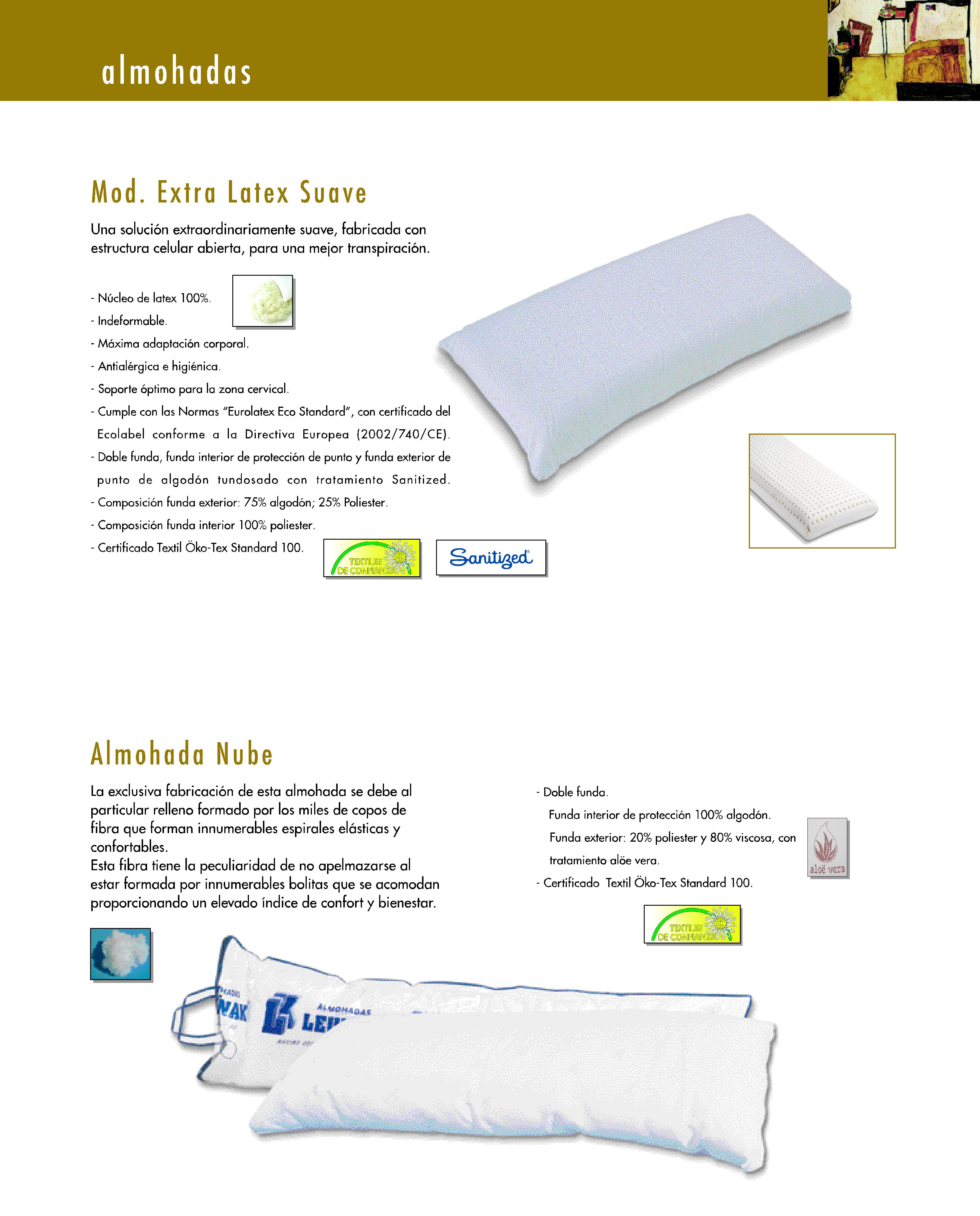 Almohada extra latex suave
