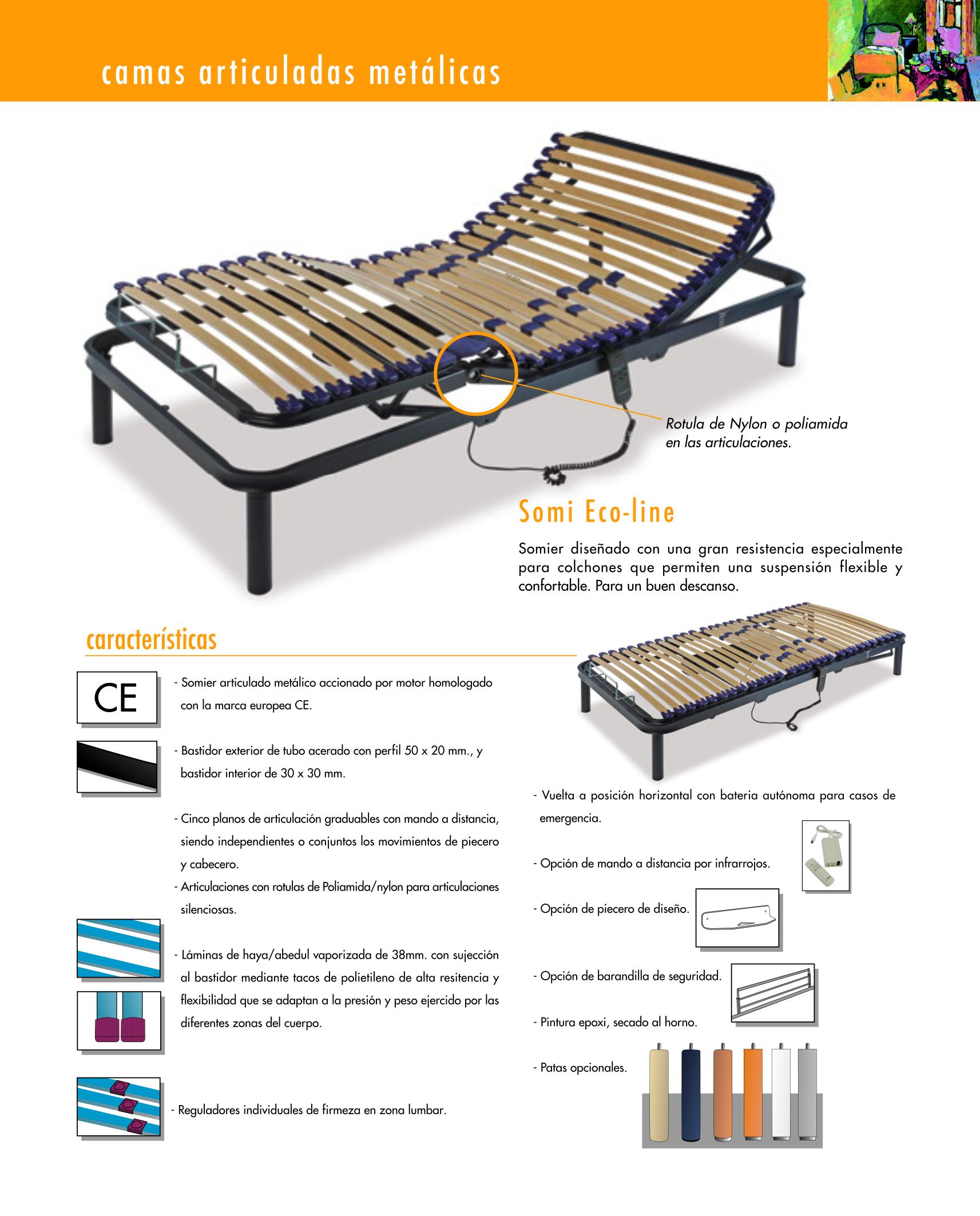 Cama articulada Somi-eco-line