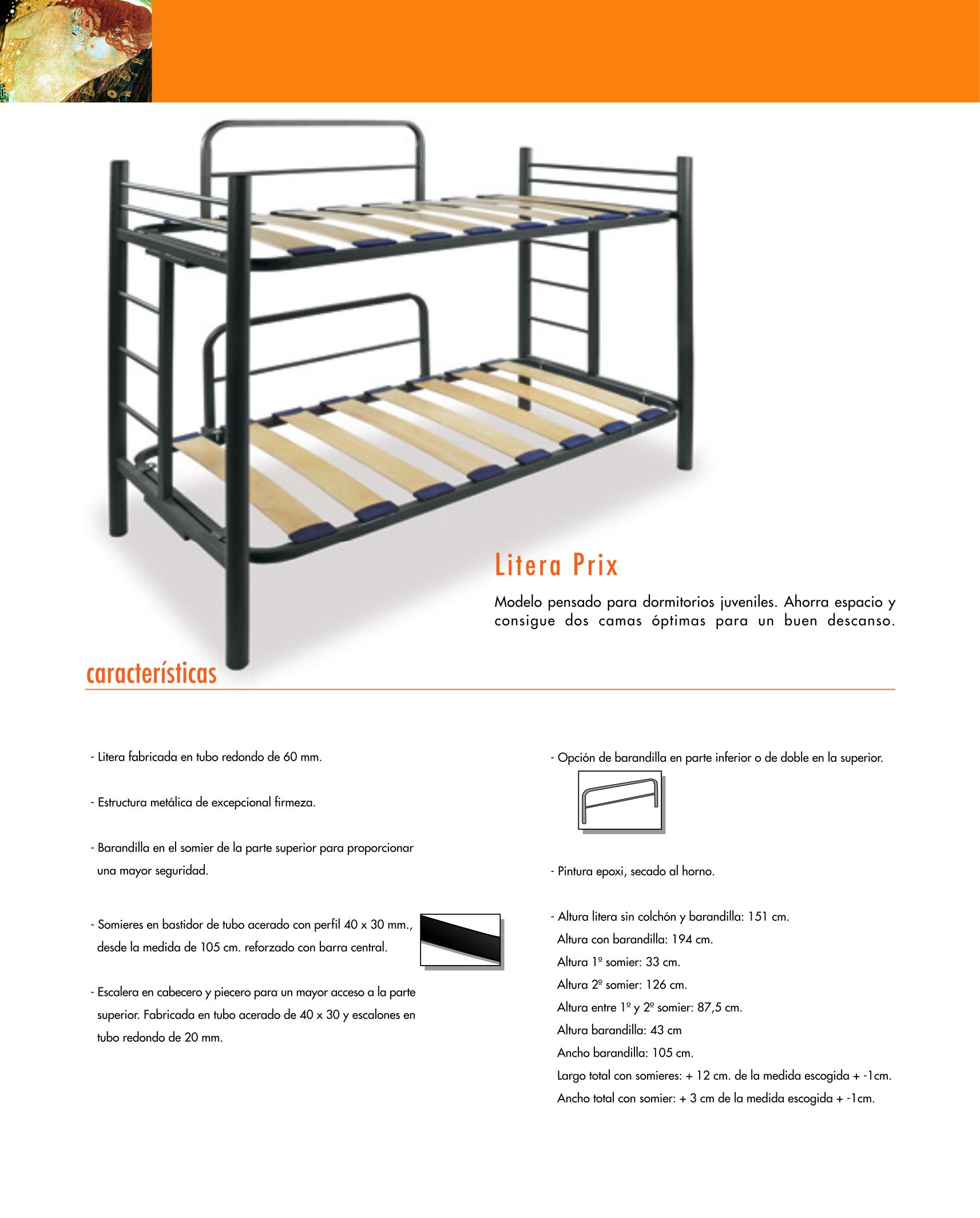 Somier Metal Litera Prix
